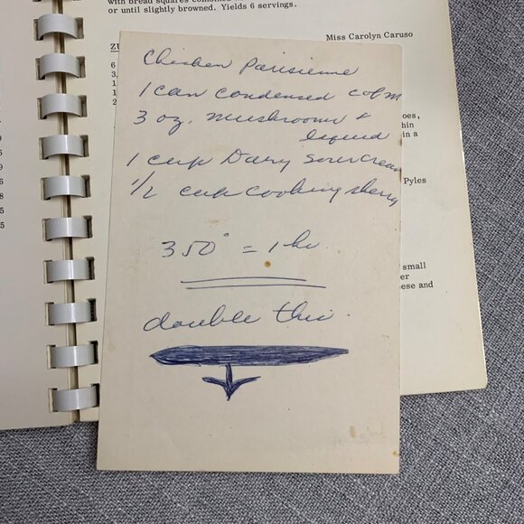 Vintage Main Street Fair Cook Book 1961-62 Gourmet Booth Committee Spiral Bound - Picture 9 of 13